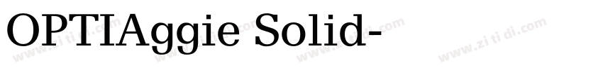 OPTIAggie Solid字体转换